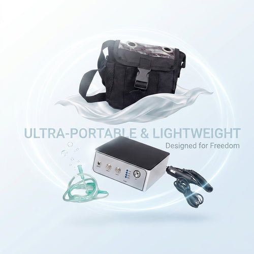Lightweight Portable Oxygen Companion for Altitude & Travel